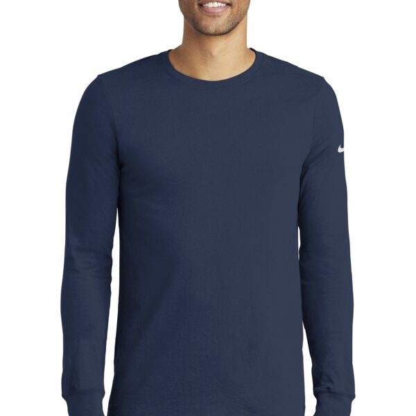 NIKE Dri FIT Cotton/Poly Long Sleeve Tee Thumbnail