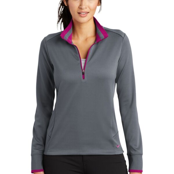 NIKE Ladies Dri FIT 1/2 Zip Cover Up Thumbnail