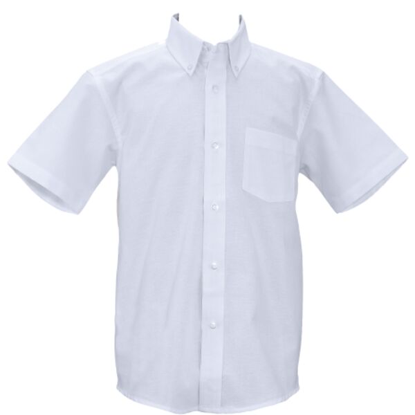 BOYS Button Down Short Sleeve Shirt Sizes  8-20 Thumbnail