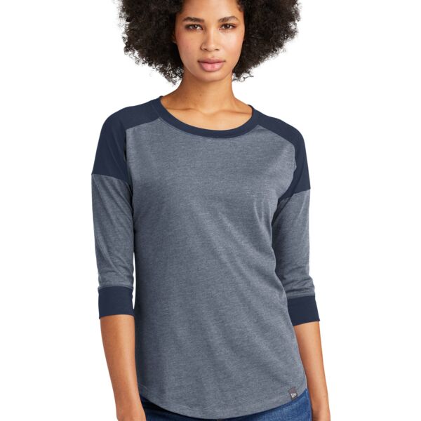 ® Ladies Heritage Blend 3/4 Sleeve Baseball Raglan Tee Thumbnail